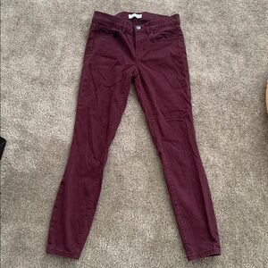 LOFT Deep Burgundy Women's Jeans size 25